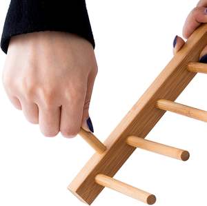 Support de stockage en bois support support en bois <span class=keywords><strong>CD</strong></span> présentoir support Portable comptoir bureau porte-revues - Product Image 3