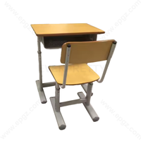 Prix d'usine Bureau et chaise d'école Bureau d'étude Chaise d'école avec hauteur réglable Flexible