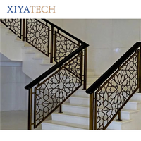 XIYATECH Garde-corps en aluminium résistant aux intempéries Finition polie miroir Couleur personnalisable Installation facile en DIY pour les balcons et les terrasses de villas