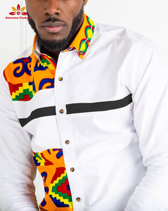 <span class=keywords><strong>Chemise</strong></span> Ankara pour <span class=keywords><strong>homme</strong></span>, vêtement africains, slim, à boutons, à la mode, <span class=keywords><strong>2021</strong></span> - Product Image 5