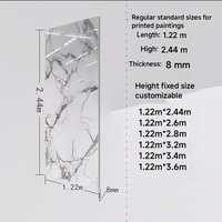 Panel de PVC con Aspecto de Mármol, Impermeable y Flexible, Panel de Pared Interior, Panel de Pared Decorativo de Fibra de Bambú para Hogar y Hotel