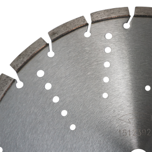 Disco Diamantato Segmentato Saldato al Laser LDS da 14" (350mm) e 16" (400mm) con Scanalatura Inclinata per Taglio di Calcestruzzo, Asfalto, Strade, Muratura e Pietra - Product Image 3