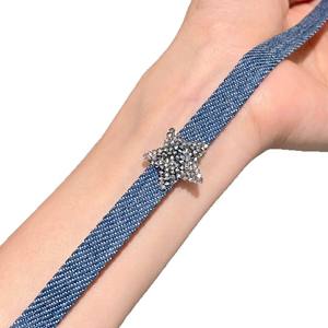 Collier ras du cou en strass cristal étoile pour femme, style denim, tendance, usage quotidien, serti clos, 2025 - Product Image 3