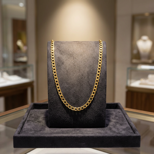 Wholesale 14K 18K 24K Micron Gold Plated Cuban Link Style Chain, <b>Fashion</b> Chain <b>Necklaces</b>, Modern Chain Design, Brass Gold Chain. - Product Image 5