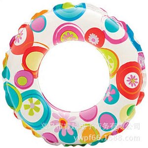 <b>Inflatable</b> Swim Ring For Children 51cm Diameter Printed Sea Creatures Pattern Swimming Pool <b>Float</b> - Product Image 3