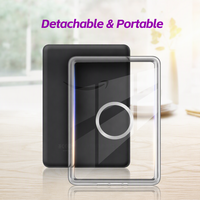 Casing Kulit PU Putar 360 Derajat Desain Khusus untuk Kindle Paperwhite Generasi ke-13 KPW7 2026, Casing E-Reader dengan Bagian Belakang Transparan Magnetik yang Dapat Dilepas