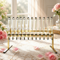 Machine de remplissage manuelle multi-têtes pour parfums, 12 unités, en gros, et présentoir de luxe en verre pour distributeur de parfums pour la vente au détail en bar à parfums