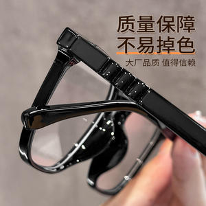 Montures de lunettes rectangulaires transparentes 19366 extra larges avec protection contre la lumière bleue, lunettes optiques pour femmes, fabriquées à Danyang - Product Image 5