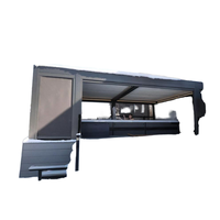 Pabellón de Aleación de Aluminio para Exteriores con Calefacción para Invierno, Marco con Recubrimiento en Polvo Resistente a la Corrosión, Persianas Ajustables, LED Integrado