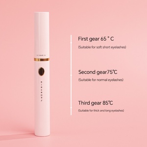 Nouvelle brosse chauffante pour cils 360 °   Recourbe-cils chauffant rechargeable à chauffe rapide de type baguette avec 3 températures - Product Image 3