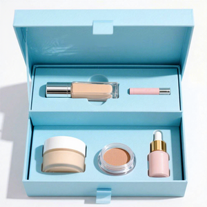 Boîte d'emballage rigide magnétique personnalisée avec tiroir pour fond de teint, rouge à lèvres, crème de soin de la peau, cosmétiques, avec logo personnalisé, tendance, fabriquée à la main - Product Image 3