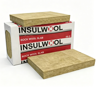 Panneau de cloison en laine de roche ignifuge A1 certifié CE, isolation murale, 80 kg/m3