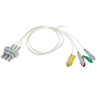 Aksesoris Medis Caremed Kompatibel dengan Kabel Leadwire ECG Phillipppsss 3 Lead Klip Kabel ECG IEC 2.5 Perlengkapan Medis ISO