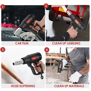 Qili <span class=keywords><strong>Heat</strong></span> Shrink Tubing Pequena Dupla Temperatura Temp Controle Digital Display <span class=keywords><strong>Detector</strong></span> Artesão Pistola De Ar Quente Refluxo - Product Image 4