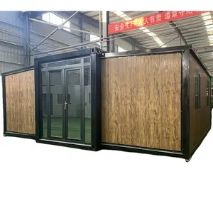 Two bed rooms three bed rooms 20ft 40ft Steel Luxury Foldable Expandable Folding and Flat Pack prefab House