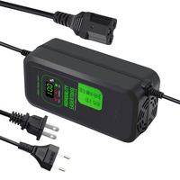 Chargeur de vélo électrique 48V20AH, nouveau chargeur rapide 2.8A, sortie ABS, chargeur de batterie de vélo électrique avec prise UK