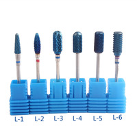 Fournitures de manucure professionnelles et de pédicure, accessoires de ponçage, pour le Nail Art, ensemble de forets à ongles en carbure de tungstène, bon marché, 10 pièces