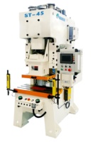 Presse à poinçonner pneumatique à simple manivelle ST-45 de 45 tonnes, machine de découpe de métaux à grande vitesse pour ligne de production de matrices progressives