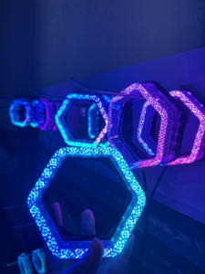 1.5 인치 2.5 인치 3.0 인치 WRGB 색상 앱 제어 5D 크리스탈 다이아몬드 천사 눈 프로젝터 렌즈 슈라우드 커버 LED 헤일로 링 - Product Image 4