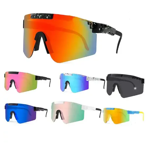 2023 New Manufacture Sell Large Half Frame Outdoor Men Running Custom Logo Sun Glasses Women Windproof Sport Sunglasses Cycling