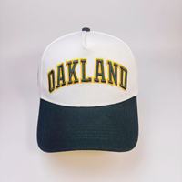 Op maat gemaakte geborduurde logo pet van hoge kwaliteit, 5-delige wollen formele streetstyle sportpet, tweekleurige gorras baseballcap