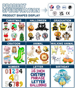 Ballons animaux marcheurs en gros, dinosaures, oiseaux, moutons, poulets, chiens, licornes, ballons de fête d'anniversaire en forme de dessin animé - Product Image 2