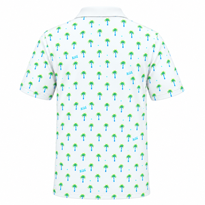 Custom Printed Polo <b>Shirts</b> Short Sleeve Ditsy Print Stay-Right Collar Breathable Casual <b>Party</b> Wear - Product Image 4