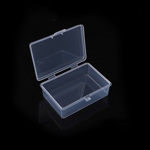 Rectangular Transparent Storage Box 9.2x6.2x2.8 Cm With Lid For Screws Parts Keys Jewelry Packaging - Product Image 1