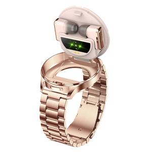 Montre intelligente artisanale en métal avec écouteurs 24 heures de détection précise du moniteur d'oxygène de pression <span class=keywords><strong>artérielle</strong></span> de fréquence cardiaque - Product Image 2