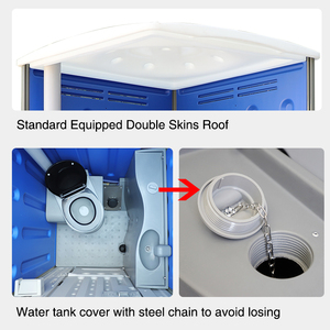 Toilettes portables chinoises, toilettes portables modulaires, toilettes portables mobiles, <span class=keywords><strong>WC</strong></span> préfabriqué en HDPE pour usage extérieur - Product Image 3