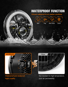 ดอท เอแมร์ค 7 นิ้วไฟหน้ารถจักรยานยนต์ LED สำหรับยามาฮ่า วีราโก้ 250 วีสตาร์ <span class=keywords><strong>650</strong></span> โรดสตาร์ วีแม็กซ์ สตราโตไลเนอร์ มิดไนท์อุปกรณ์เสริมอะไหล่ - Product Image 3