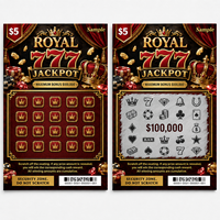 Cartes à gratter personnalisées avec logo, motifs, tailles, récompenses, numéros de série estampés à chaud, impression offset pour gagner des billets de loterie instantanée