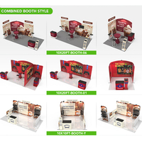 Tenda lipat 3x3m tahan lama untuk penggunaan dalam dan luar ruangan untuk pameran & kios pasar
