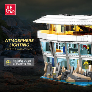 JIESTAR Malibu Villa Building Blocks Luxury Modern Beach House Architecture Model 3284PCS 1:8 Scale Plastic Creator Expert Brick - Product Image 4