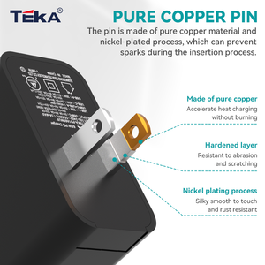 美国标准65w双端口充电器，带智能功率分配 | GaN充电器 - Product Image 4