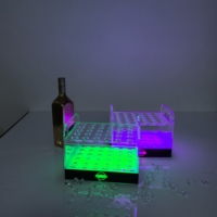 Offre Spéciale personnalisé pliable acrylique LED Tube vin présentoir plateau lumière LED porte-bouteille pour bar pour usage domestique ou commercial