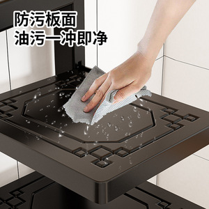 Estante de almacenamiento para cocina con estante para ollas impreso, estante para utensilios de cocina de varias capas, estante para ollas ajustable de varios niveles para encimera/suelo. - Product Image 4