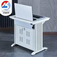 Bureau d'ordinateur moderne en métal inclinable pour salles de classe, bureaux, chambres, salles informatiques et salles de conférence