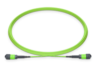 Câble Trunk MPO Fibre OM5 Multimode 12 Fibres 3mm Type B 50/125 MPO Femelle À Femelle LSZH Vert Lime