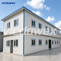 VICDOWEX Bâtiment préfabriqué de type T de luxe, contemporain, avec isolation thermique, ignifuge et résistant à l'humidité pour maison