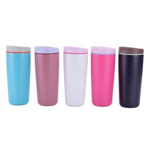Mug isotherme à double paroi multicolores avec couvercle anti-fuite pour le bureau et l'extérieur - Product Image 6