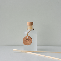 Diffuseur à bâtonnets de luxe 100 ml en verre dépoli, marque privée, parfum d'ambiance longue durée pour la maison et la décoration SPA, vente en gros