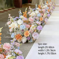 MoKtong – Arrangements floraux en soie personnalisés pour allées de mariage et événements, décorations de sol de style moderne
