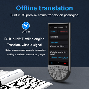 Dispositivo <span class=keywords><strong>Traductor</strong></span> Portátil con Tarjeta SIM 4G, Traducción Simultánea en Español, Árabe y <span class=keywords><strong>Ruso</strong></span>, con IA y ChatGPT, Funciona en Línea y Sin Conexión - Product Image 5