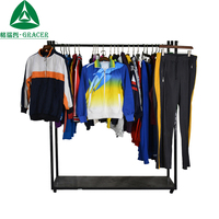 Vêtements de sport de marque Gracer d'occasion, grade A, polyester/coton, unisexe, prix bas, tailles mixtes, Guangdong