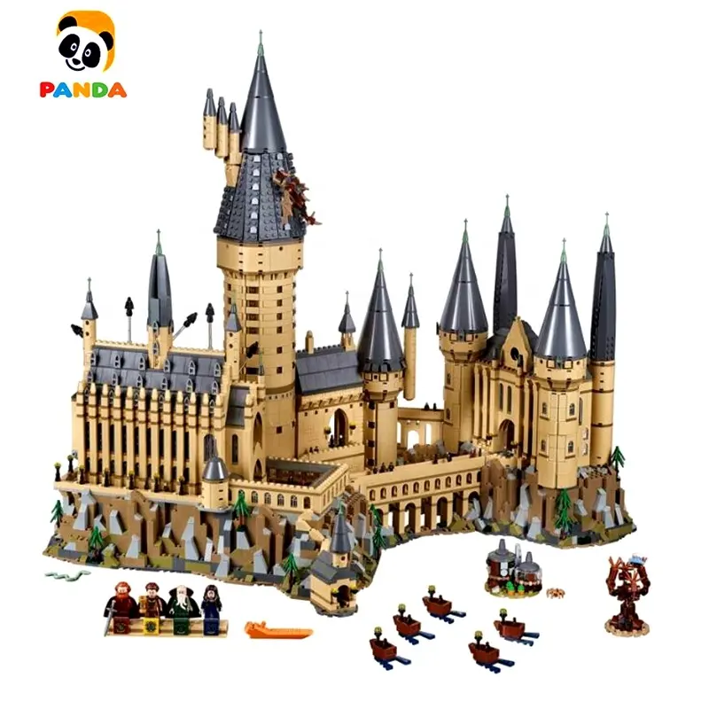 مجموعة مكعبات بناء سلسلة الملك ، هاري بوترز ، هوجوارتز, قلعة ، ألعاب تجميع كبيرة ، ألعاب من الطوب للأولاد (83037/16060)