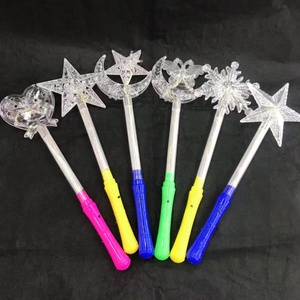 New <b>Led</b> <b>Light</b> up <b>Star</b> Heart Snow <b>LED</b> Stick Glow Stick for Cheer Snow Flake <b>Led</b> <b>Light</b> up Glow Wands - Product Image 6