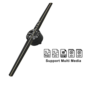 Bán buôn <span class=keywords><strong>3D</strong></span> Hologram âm thanh Máy nghe nhạc LED fan hiển thị giá rẻ giá 42cm quảng cáo fan với 1-năm bảo hành - Product Image 2