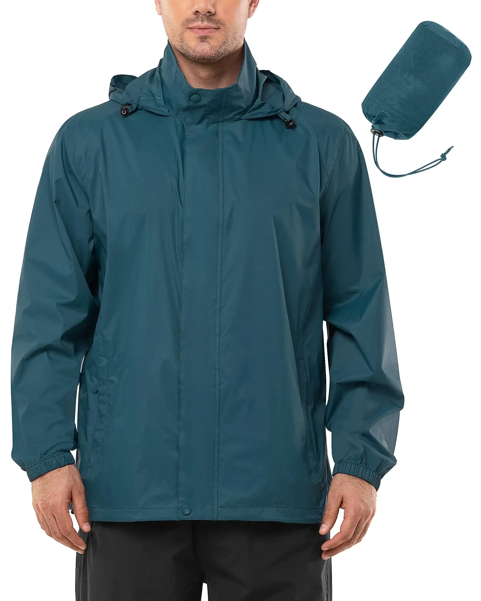 メンズアウトドア防水ソフトシェルフード付き快適ジャケットは、カジュアルウェアハイキングキャンプに特に適しています