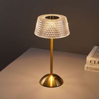 Lámpara de ambiente moderna HITONDA, lámpara de mesa Led con atenuación táctil de cristal recargable, lámpara de lectura de ambiente para dormitorio, restaurante, bar